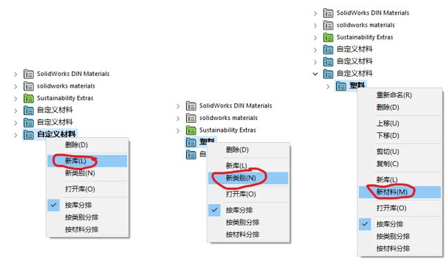 怎样在solidworks中自定义材料库