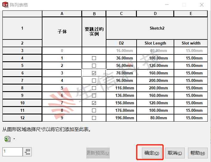 阵列特征
