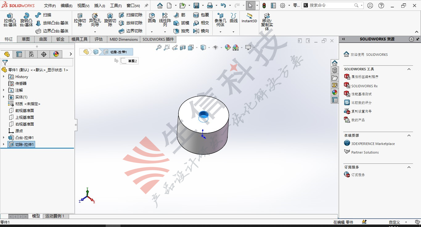 solidworks库特征