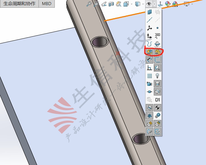 显示装饰螺纹线的贴图